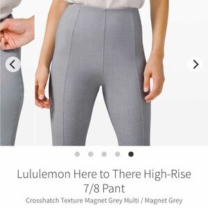 lululemon Here to There High-Rise 7/8 Pant - Gray